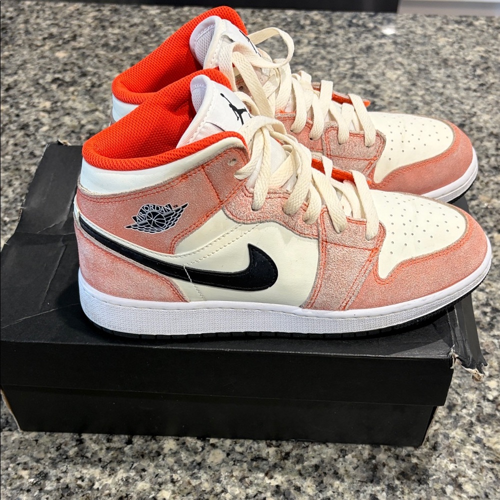 Nike Kids Sneakers - Red and Cream